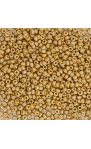 Miyuki rocailles Perlen 15/0 - Opaque matte ab glazed honey bee brown 15-4693